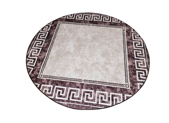 Covor tip mochetă REGAL 7001 beige rotund