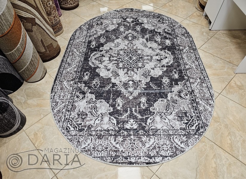 Covor tip mochetă REGAL 7014 beige oval