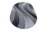 Covor tip mochetă ERIKA 8012 grey oval