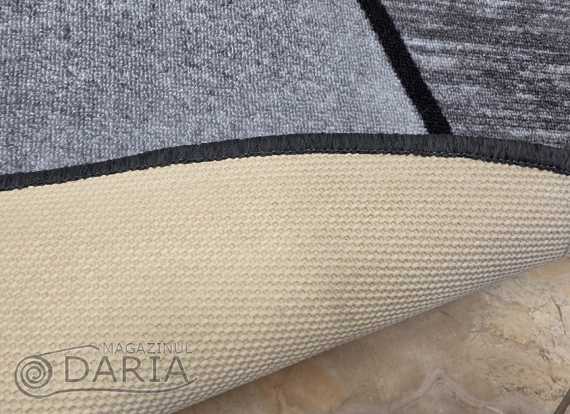 Covor tip mochetă ERIKA 8012 grey oval