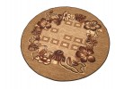 Covor tip mochetă ERIKA 8043 beige rotund