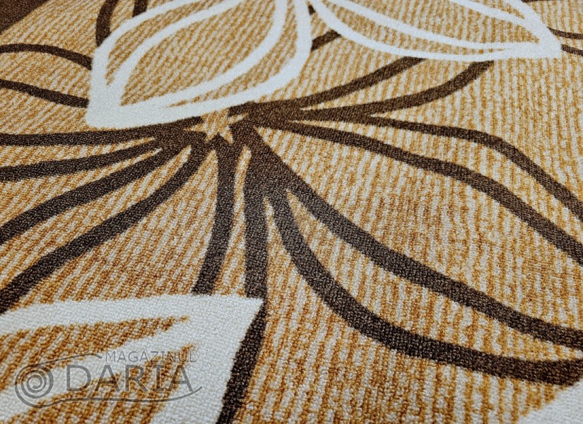 Covor tip mochetă ERIKA 8013 camel oval