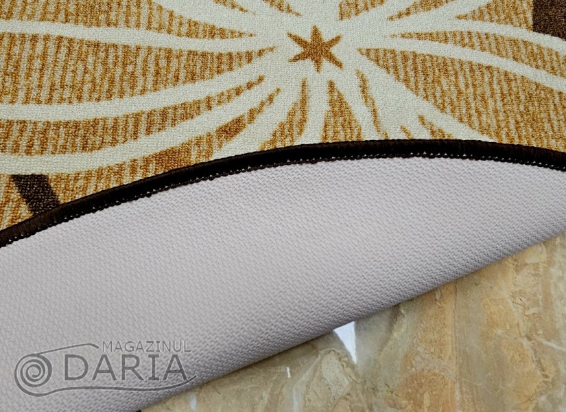 Covor tip mochetă ERIKA 8013 camel oval