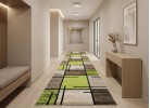 Traversă Magnolia 704 d.beige/green