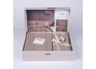 Ediție limitată set de pat Arakis beige V3 din 100% bumbac ranforce
