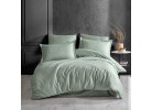 Lenjerie de pat Satin Stripe tea green/ada cayi