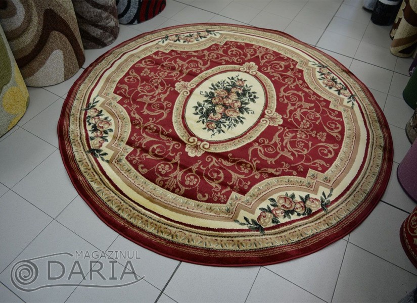 Covor Blue Stones 5261 RED ROTUND