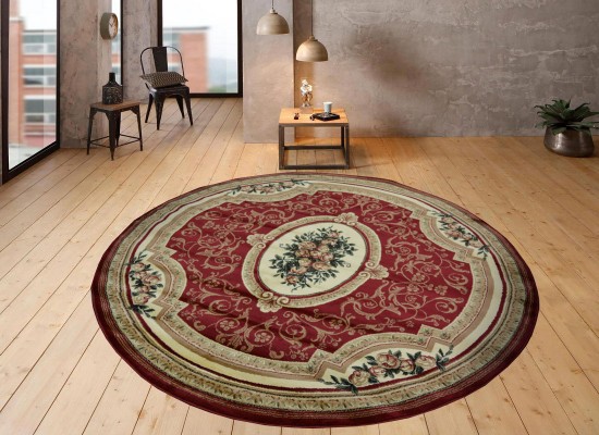 Covor Blue Stones 5261 RED ROTUND