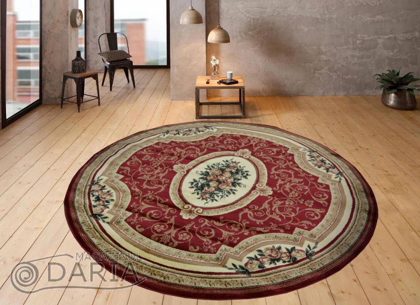 Covor Blue Stones 5261 RED ROTUND