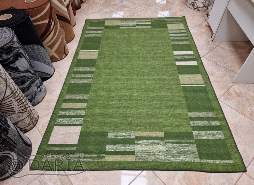 Covor tip mochetă ERIKA 8011 green