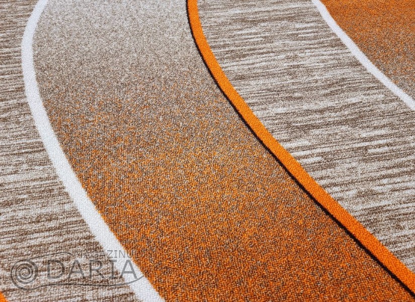 Covor tip mochetă ERIKA 8012 beige/orange