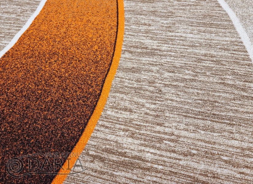 Covor tip mochetă ERIKA 8012 beige/orange