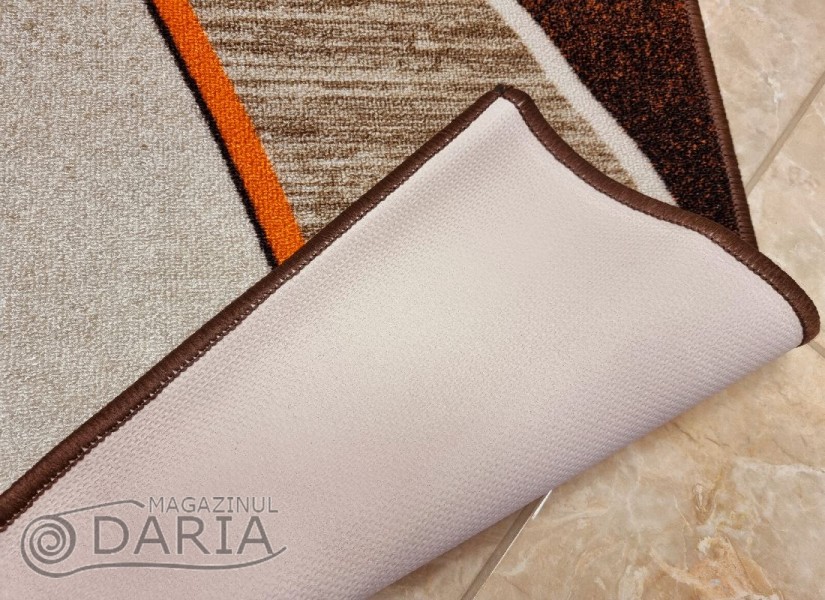 Covor tip mochetă ERIKA 8012 beige/orange