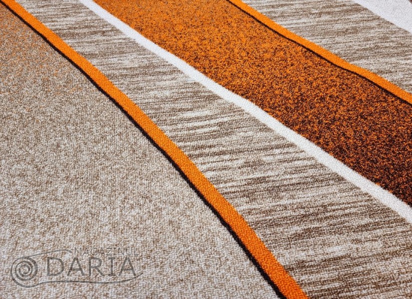 Covor tip mochetă ERIKA 8012 beige/orange