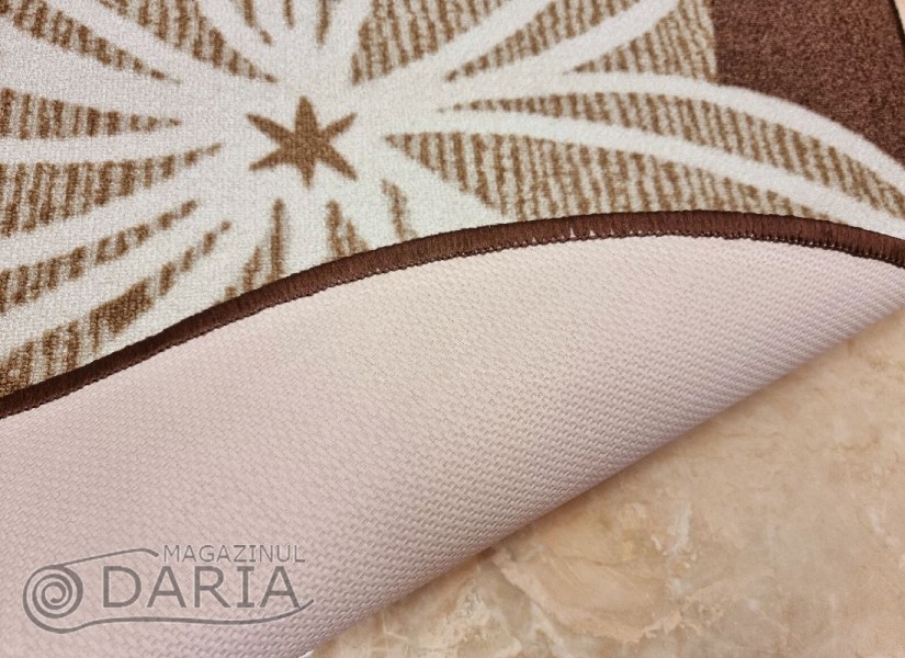 Covor tip mochetă ERIKA 8013 brown oval