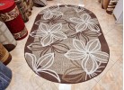 Covor tip mochetă ERIKA 8013 brown oval