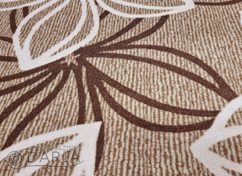 Covor tip mochetă ERIKA 8013 brown oval