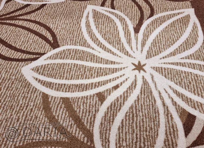 Covor tip mochetă ERIKA 8013 brown oval