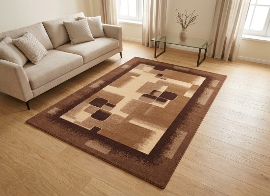 Covor tip mochetă ERIKA 8080 brown