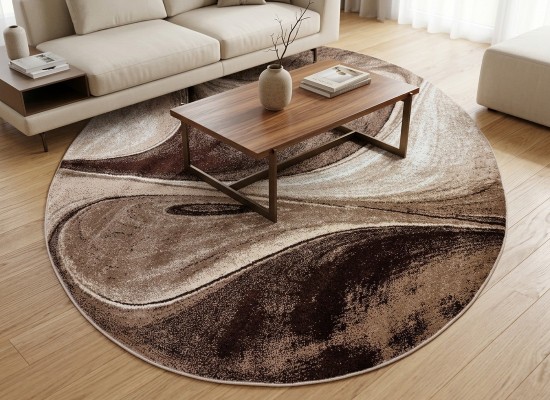 Covor MAGNOLIA 097 d.beige/beige rotund