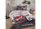 Lenjerie de pat ranforce Street king grey