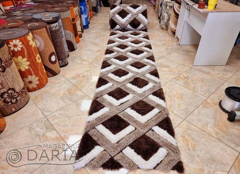 Traversă 3D SHAGGY GRANDE 400 brown