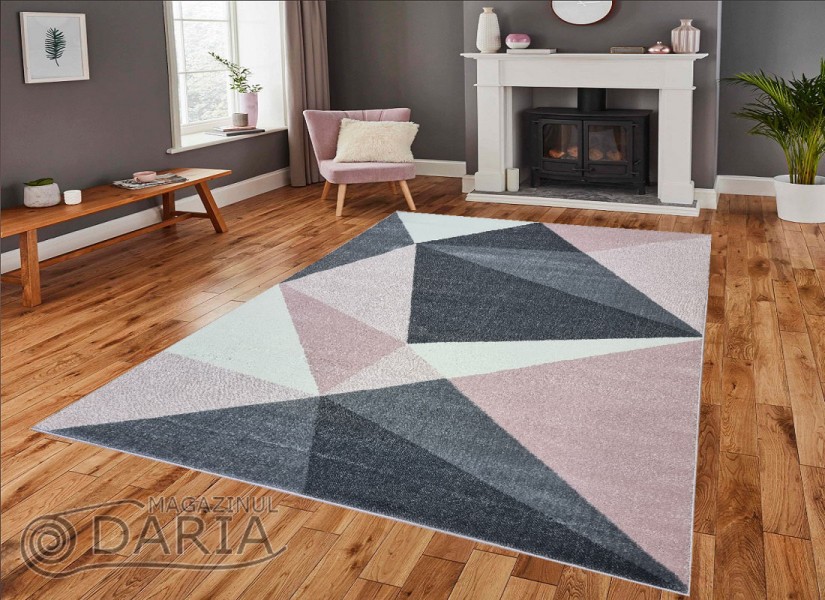 Covor MAGNOLIA 139 l.grey/pink