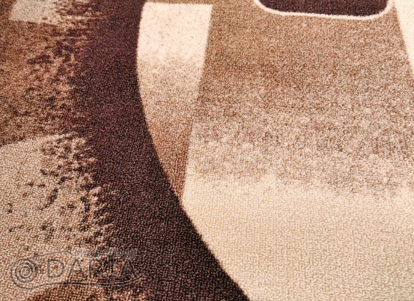 Covor mocheta 80 brown rotund