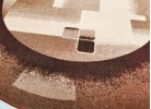 Covor mocheta 80 brown rotund