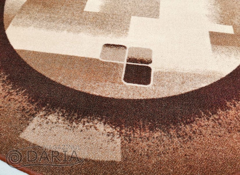 Covor mocheta 80 brown rotund