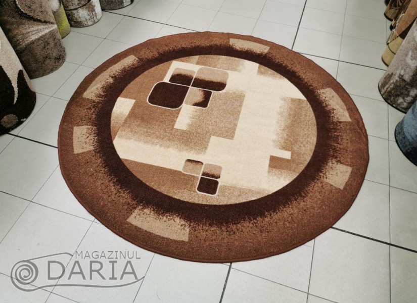 Covor mocheta 80 brown rotund