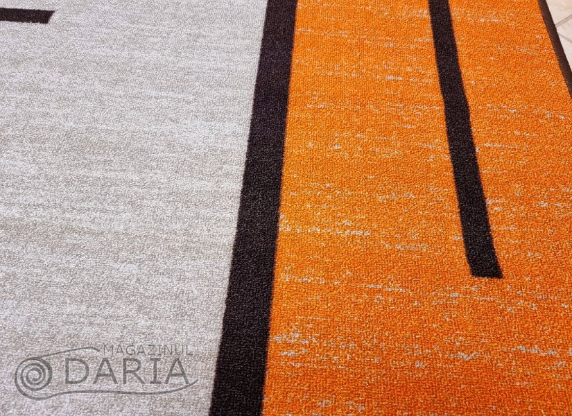 Covor tip mochetă ERIKA 8010 beige/orange