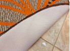 Covor tip mochetă ERIKA 8013 beige/orange oval