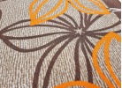 Covor tip mochetă ERIKA 8013 beige/orange oval