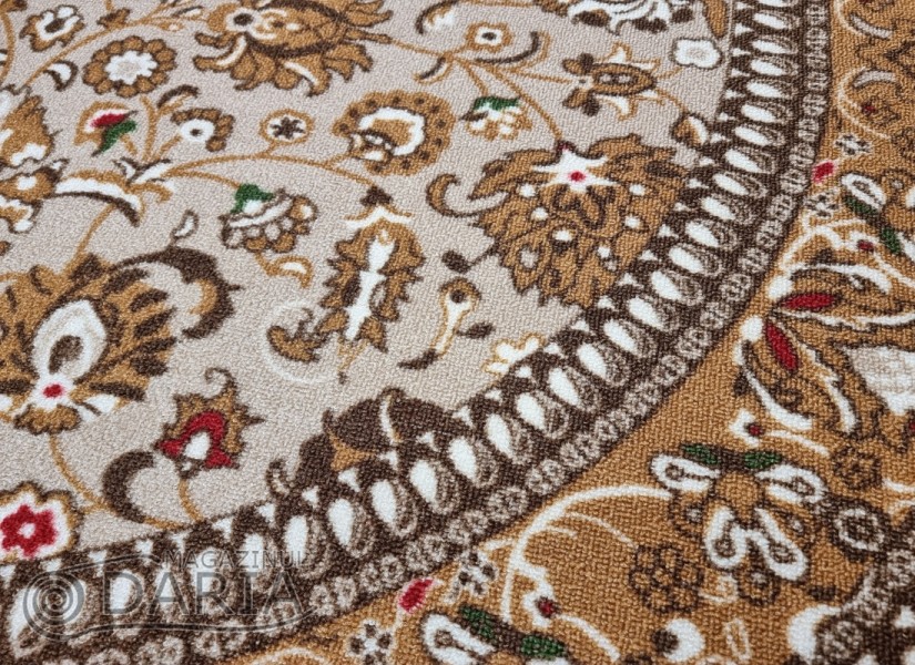 Covor tip mochetă ERIKA 8031 beige oval