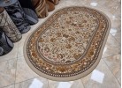 Covor tip mochetă ERIKA 8031 beige oval