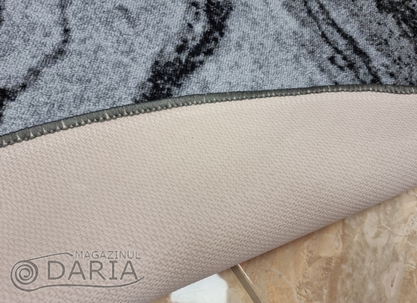 Covor tip mochetă ERIKA 8033 grey oval