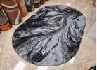 Covor tip mochetă ERIKA 8033 grey oval