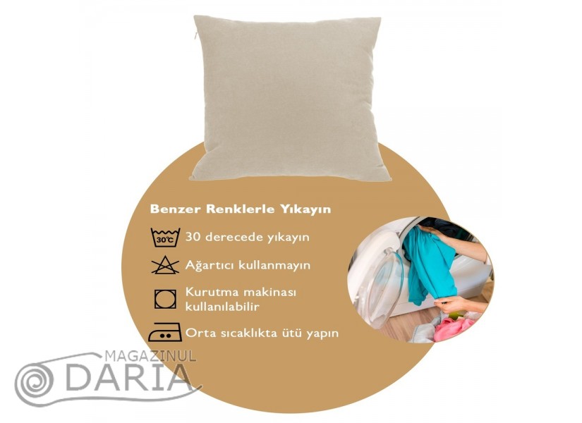 Pernă decorativă Panoroma 196 light beige 45x45 cm