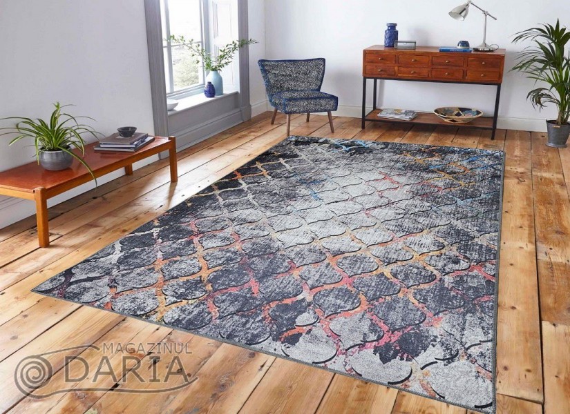 Covor tip mochetă REGAL 7010 grey