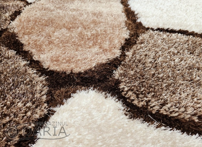 Covor 3D SHAGGY GRANDE 468 brown