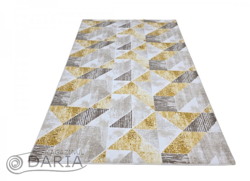 Covor tip mochetă PRESTIGE 6238 mustard