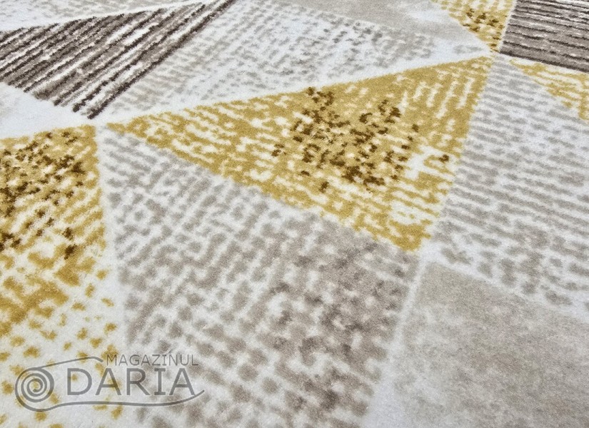Covor tip mochetă PRESTIGE 6238 mustard
