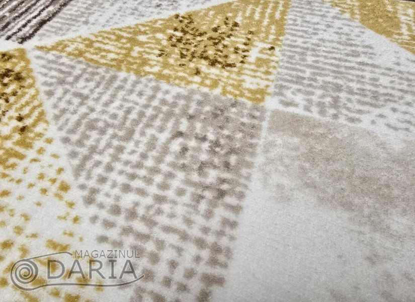 Covor tip mochetă PRESTIGE 6238 mustard
