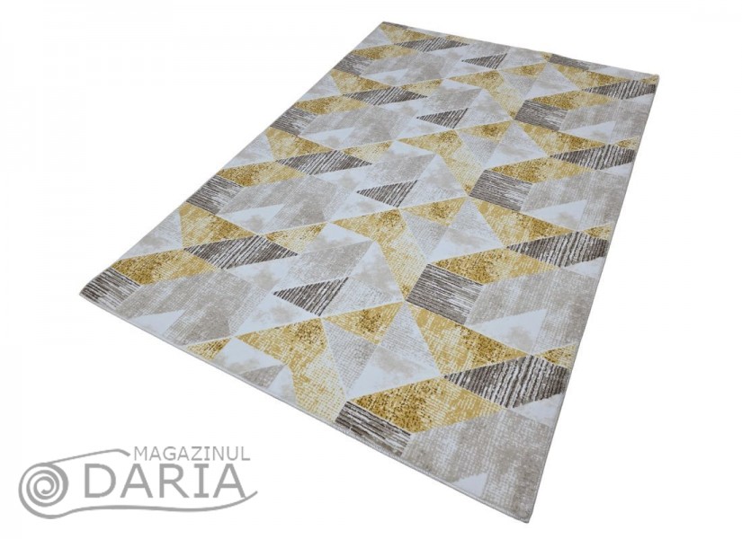 Covor tip mochetă PRESTIGE 6238 mustard