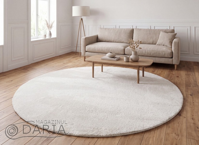 Covoare tip mocheta RELAX cream rotund