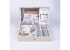 Lenjerie de pat ranforce Azura beige