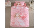 Lenjerie de pat ranforce Sweet princess powder 
