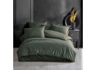 Lenjerie de pat Satin Stripe green/haki