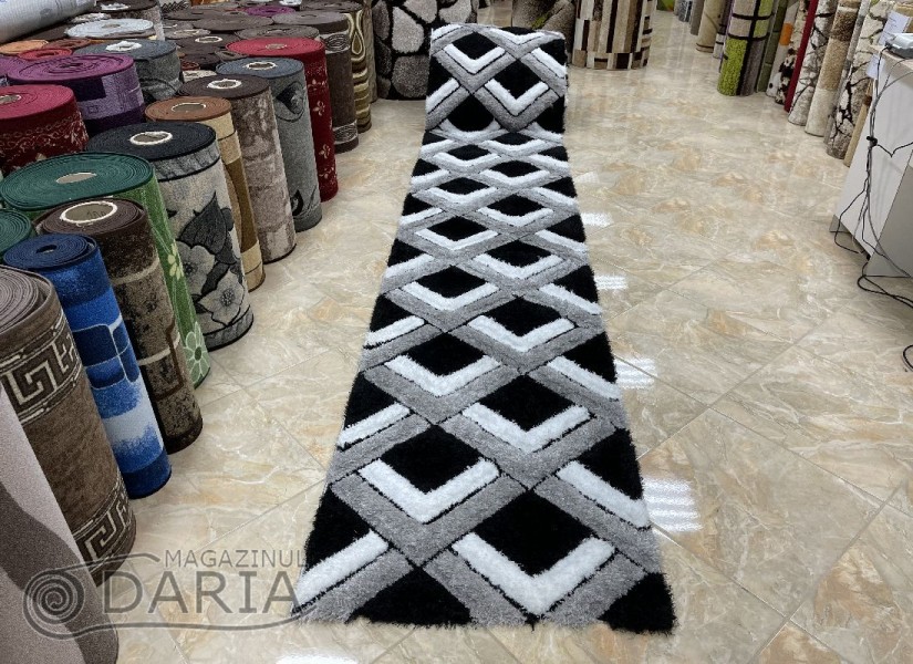 Traversă 3D SHAGGY GRANDE 400 black
